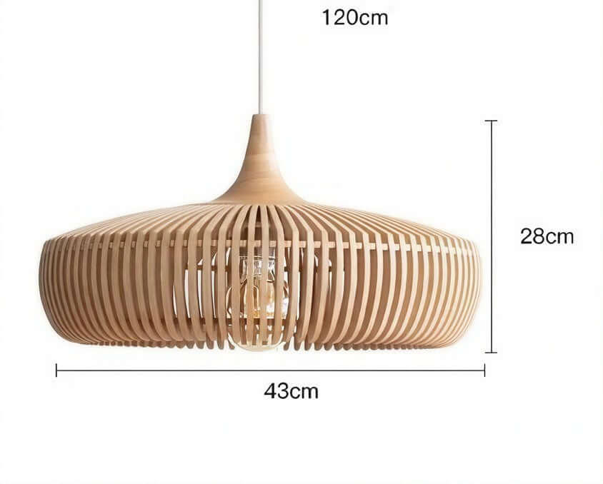 Wood Pendant Light - Rustic Charm Of Natural Wood