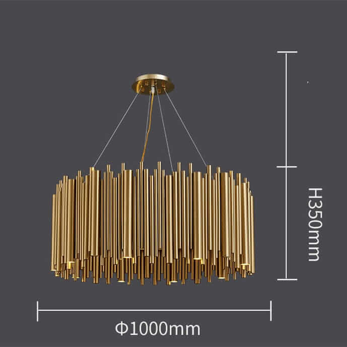 Gold Chandelier - A Beautiful Nest-Shaped Frame