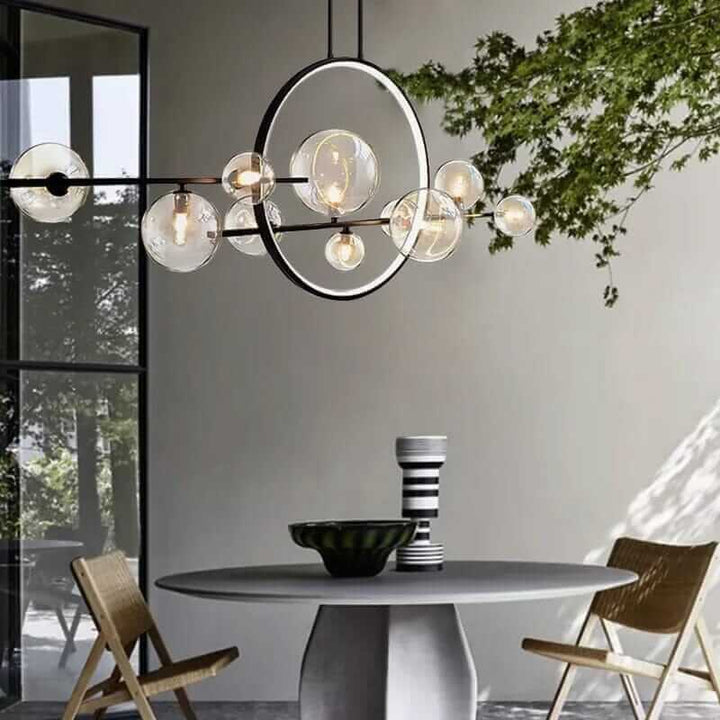 William Glass Bubble Chandelier Light
