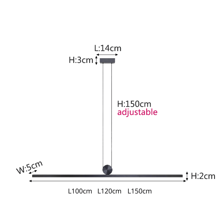 Black Ceiling Light - Touch Of Modern Elegance