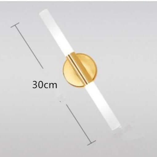 Fernandez Designer Gold LED Ceiling Light with a gold circular base and white LED strip measuring 30cm.