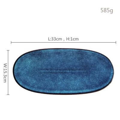 Ceramic Serving Tray - Boundless Blue Horizon