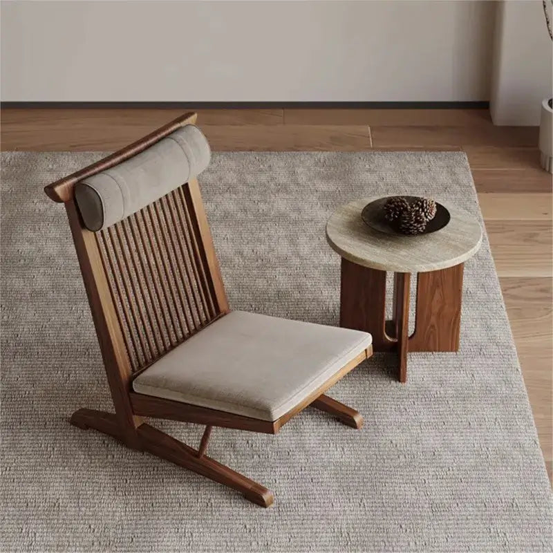 Arber Wine-sabi Natural Travertine Side Table