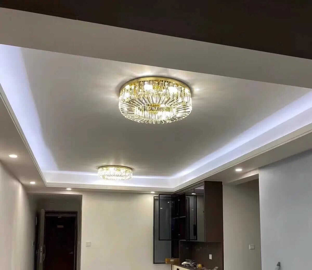 Gold Chandelier - Dazzling Display Of Light