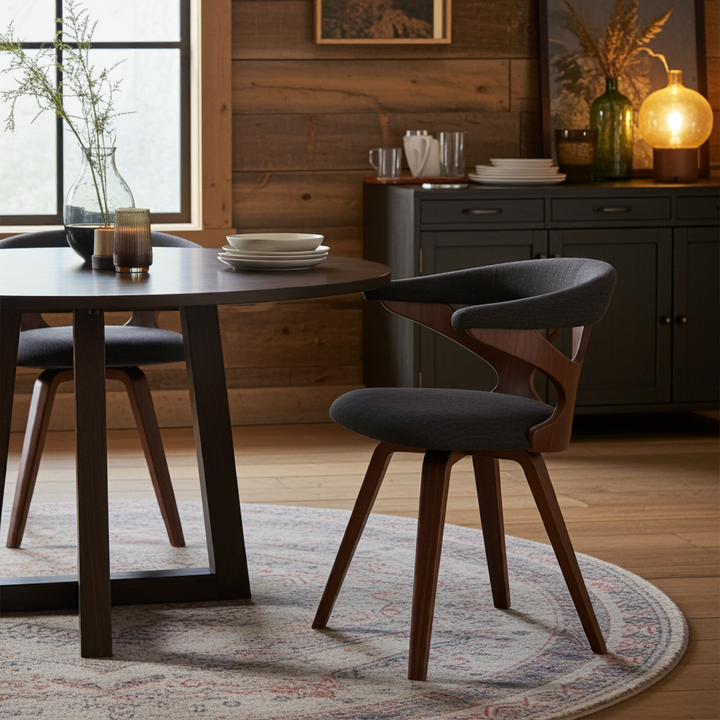 Wood Dining Chair With Cushion