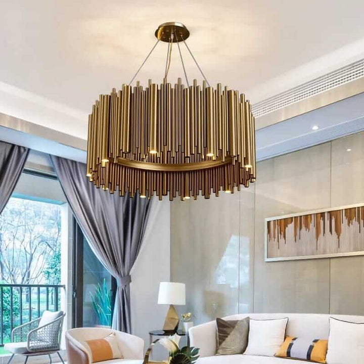 Gold Chandelier - A Beautiful Nest-Shaped Frame