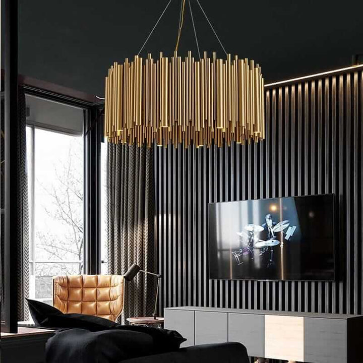 Gold Chandelier - A Beautiful Nest-Shaped Frame