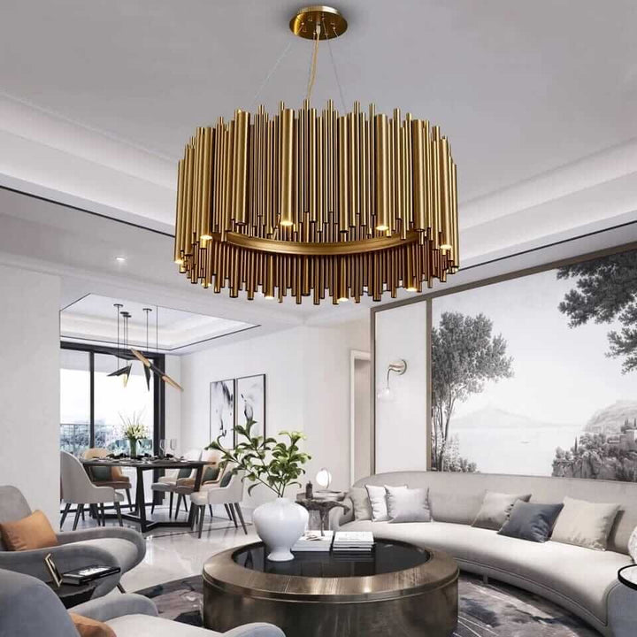 Gold Chandelier - A Beautiful Nest-Shaped Frame
