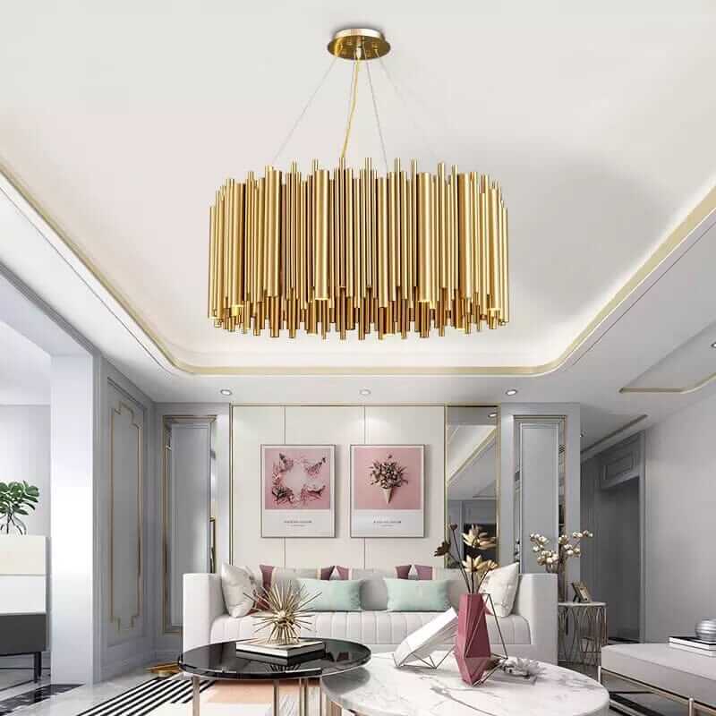 Gold Chandelier - A Beautiful Nest-Shaped Frame