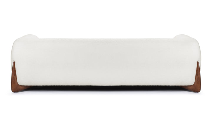 Modern White Bouclé Sofa