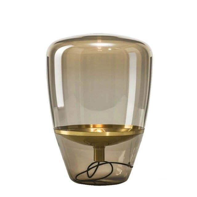 Glass Shade Table Lamps - Sleek, Minimalist Frame