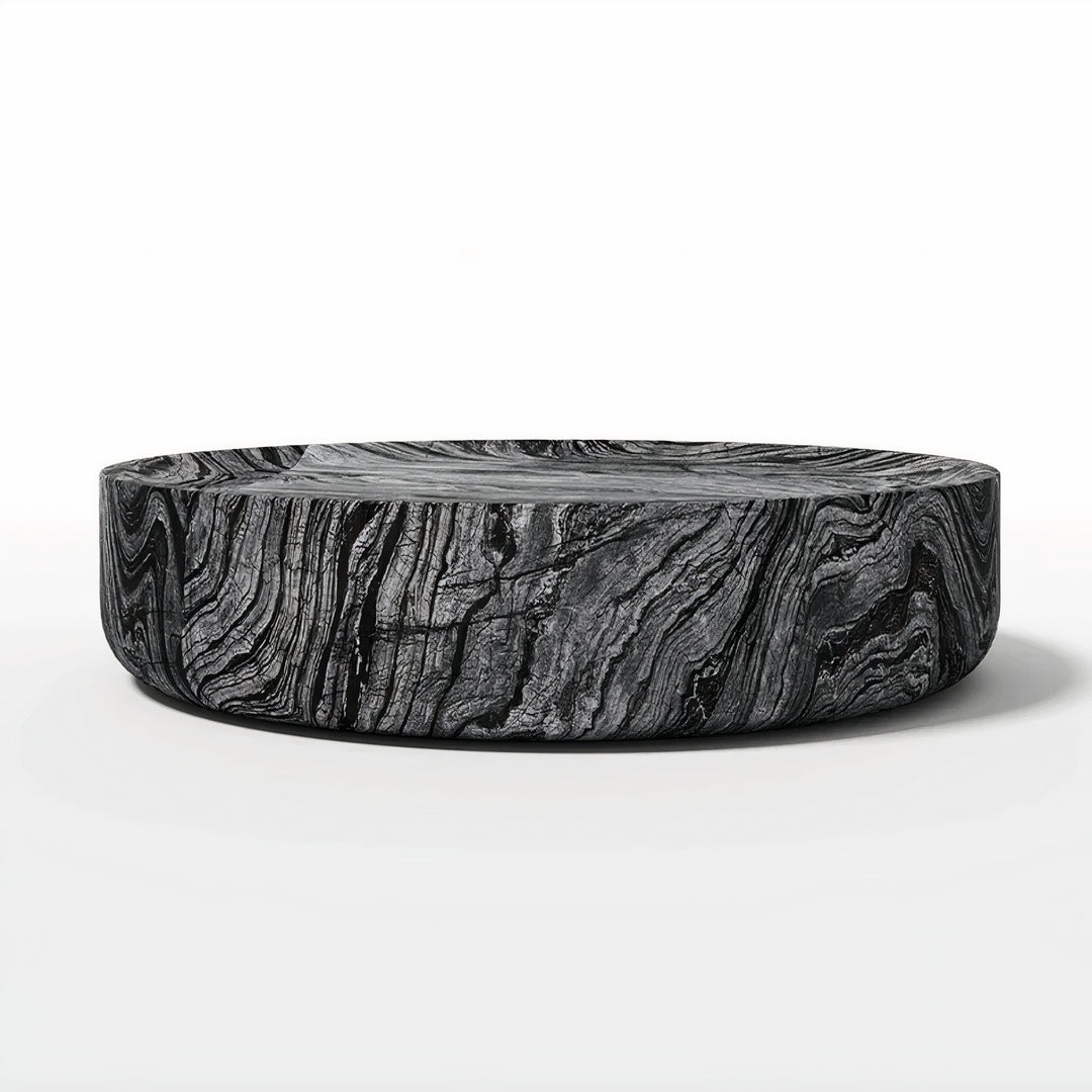 Round Stone Coffee Table - Versatile & Timeless