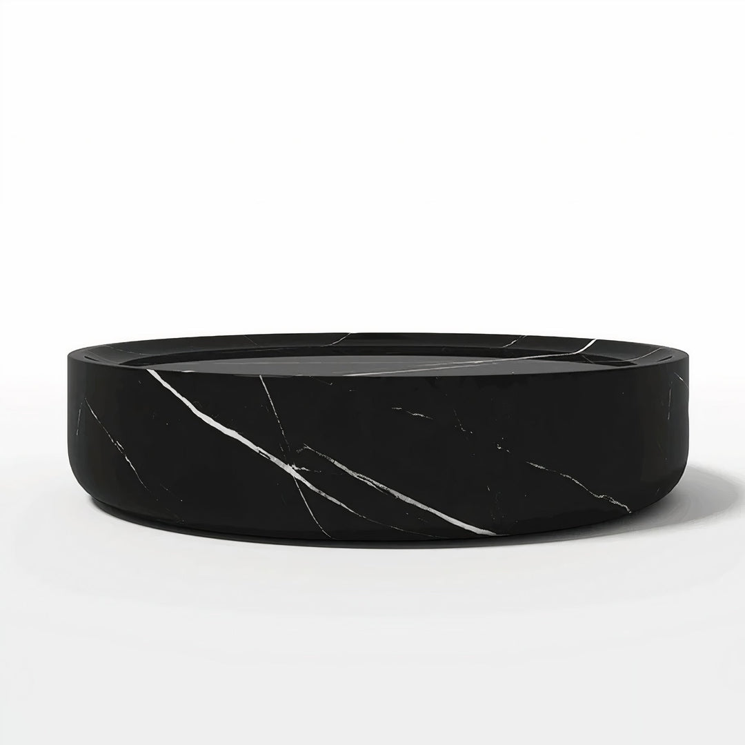 Round Stone Coffee Table - Versatile & Timeless