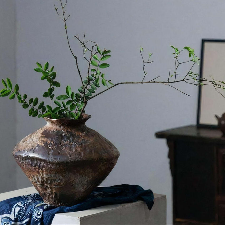 Shop Spring Vase - Unique Rusted Iron Effect Design