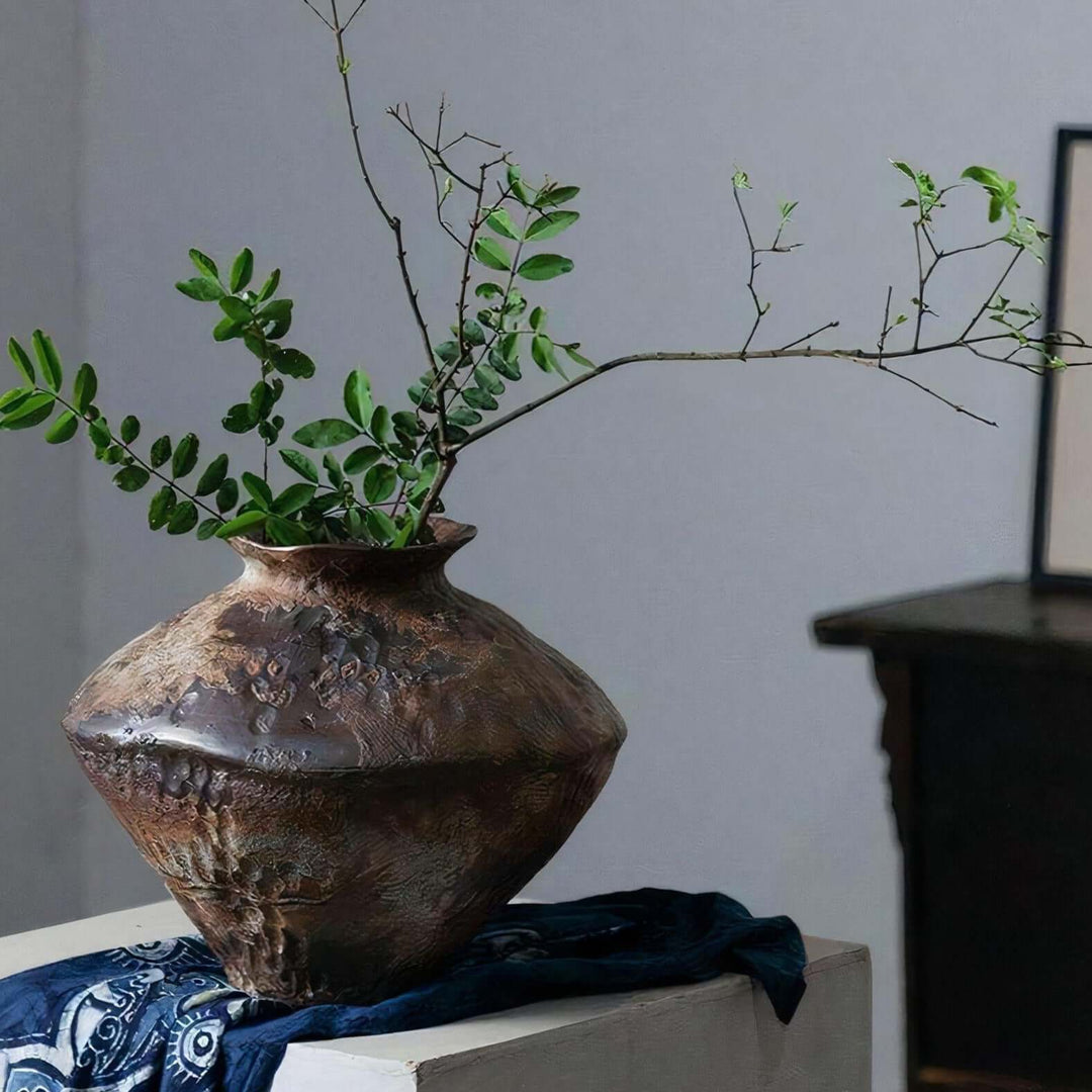 Shop Spring Vase - Unique Rusted Iron Effect Design