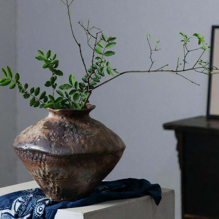 Shop Spring Vase - Unique Rusted Iron Effect Design