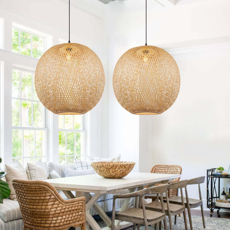 Rattan Lights - Rustic Charm & Elegance