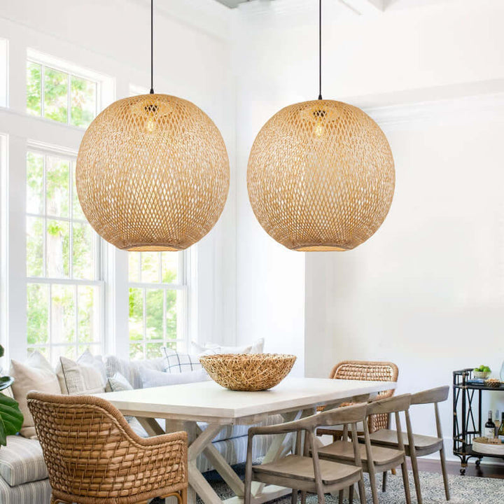 Rattan Lights - Rustic Charm & Elegance