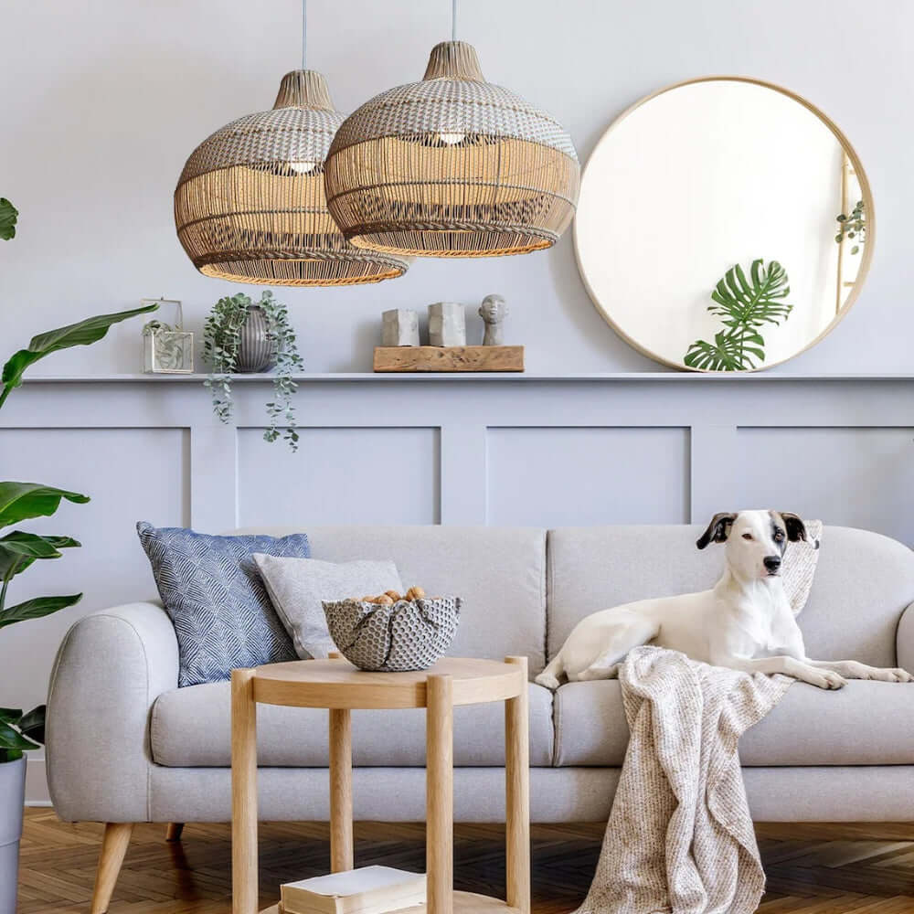 Rattan Pendant Lights - Soft, Inviting Glow