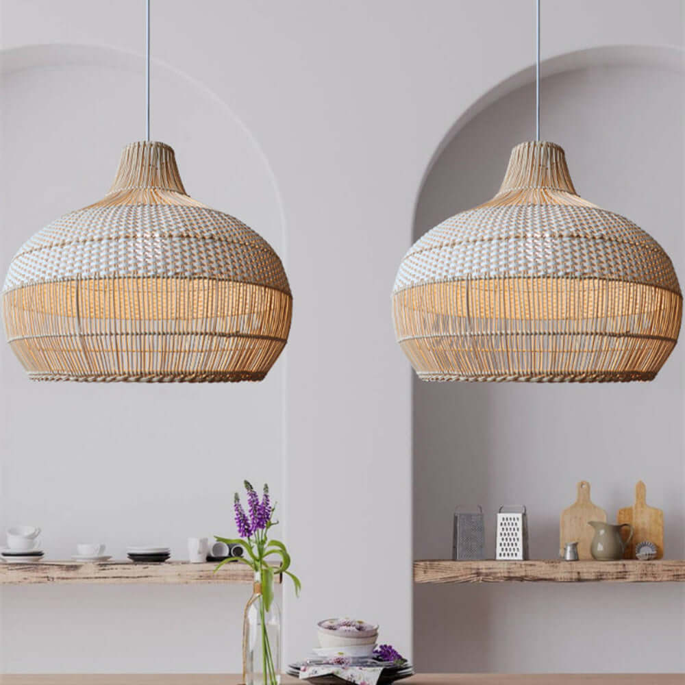 Rattan Pendant Lights - Soft, Inviting Glow