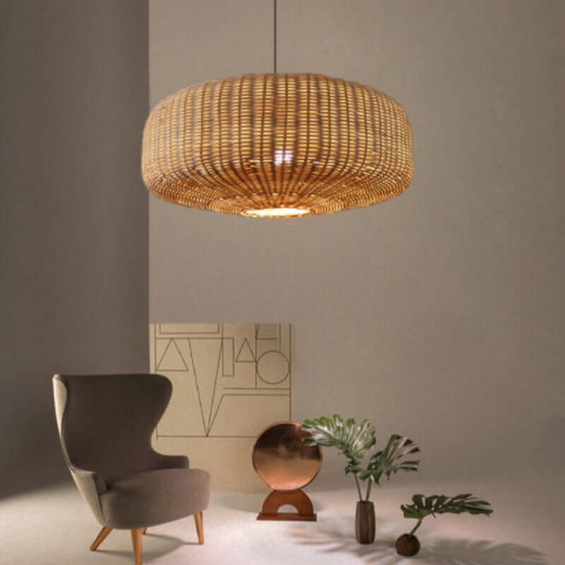 Leona Woven Rattan Pendant Lighting
