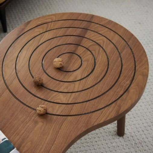 Solid Wood Coffee Table Round - Perfect Centerpiece