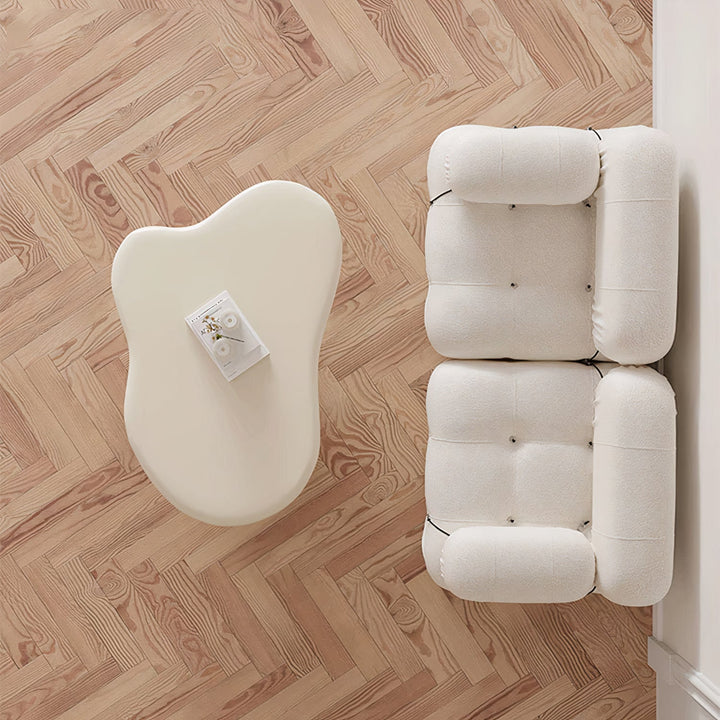 White Wood Coffee Table - Stunning Centerpiece