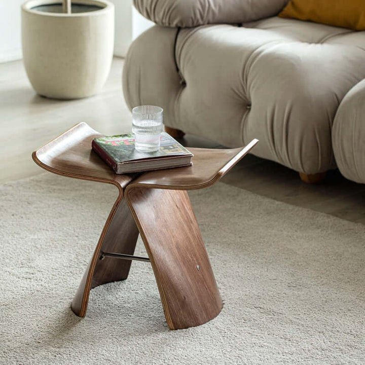 Wood Stool Side Table - Durability & Elegance