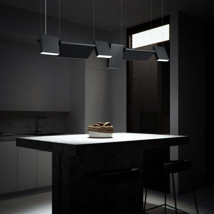 Black Ceiling Lights - Wide Spread Illumination