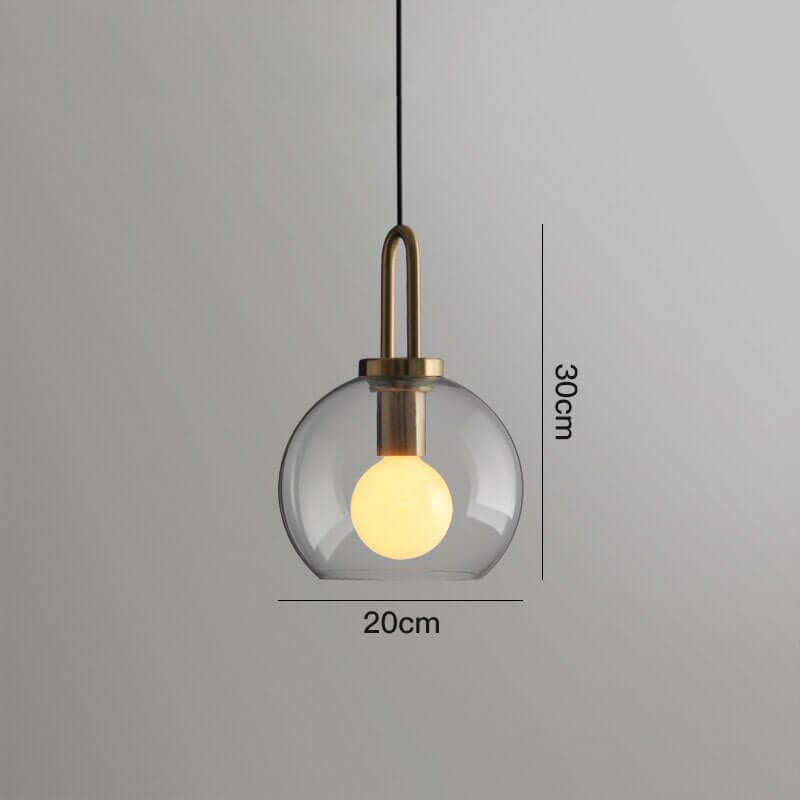 Glass Globe Pendant Light - Timeless Beauty