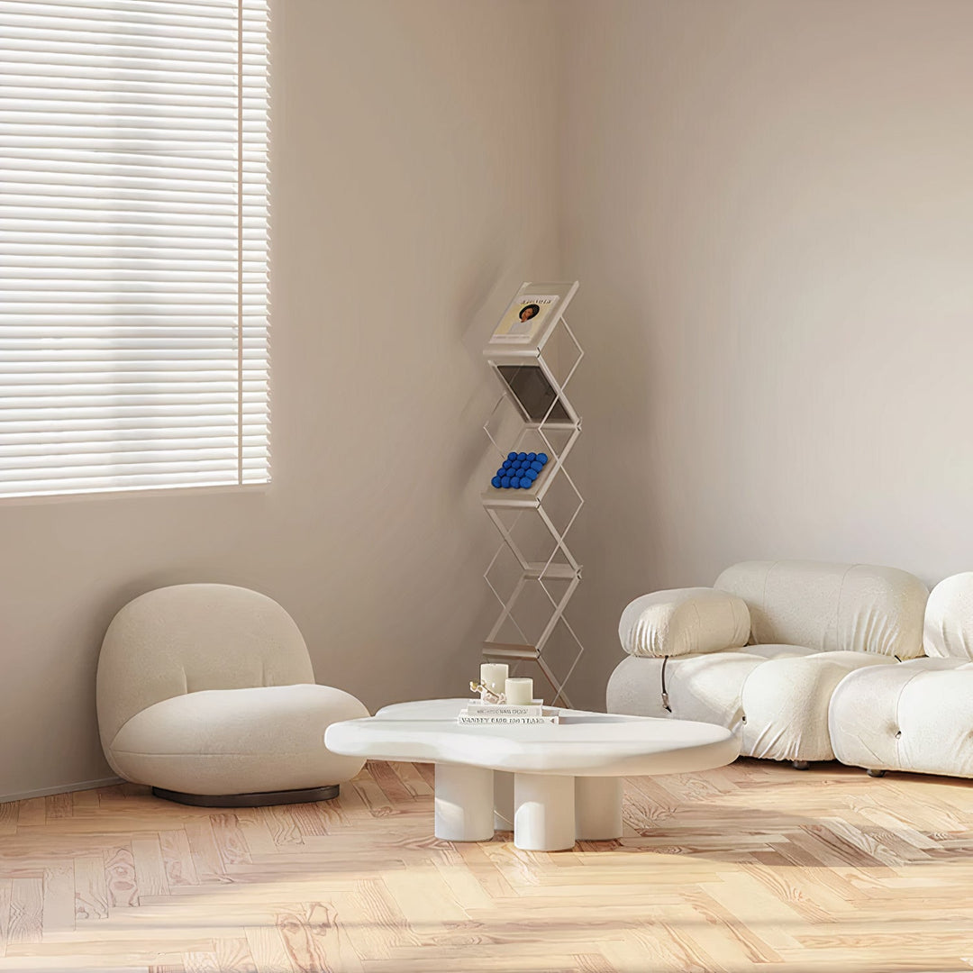 White Wood Coffee Table - Stunning Centerpiece