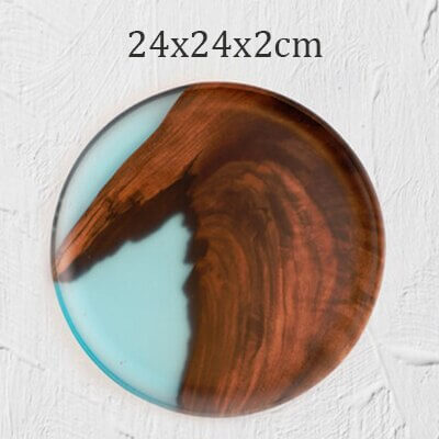 Wood Dinner Plates - Element Of Sophistication