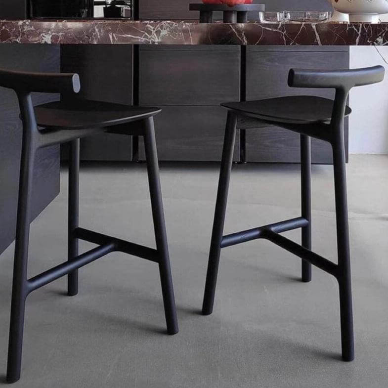 Wood Bar Stools With Backs - Warmth Of Natural Wood