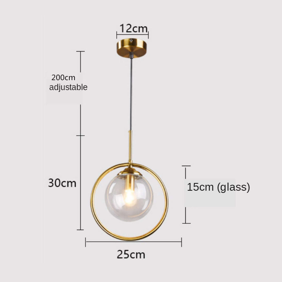 Glass Globe Pendant Light - A Soothing Ambiance