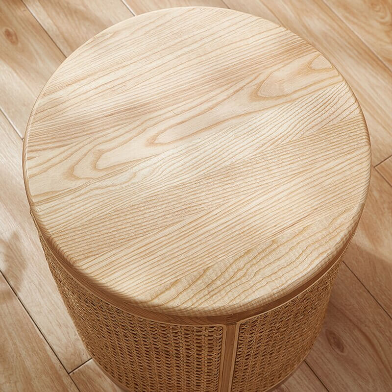 Rattan Side Table - Unique Work Of Art