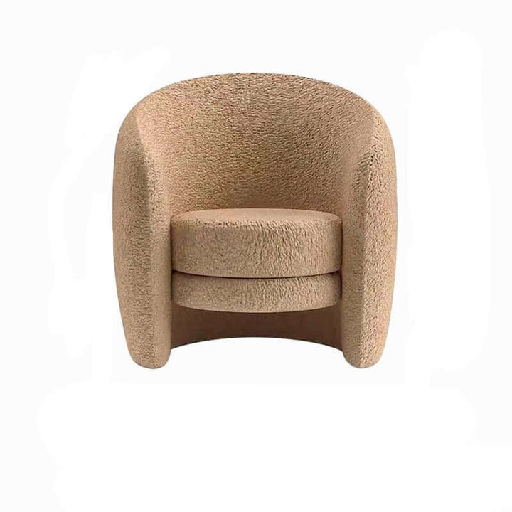 Vintage Lounge Chair - Luxurious Wool Chair