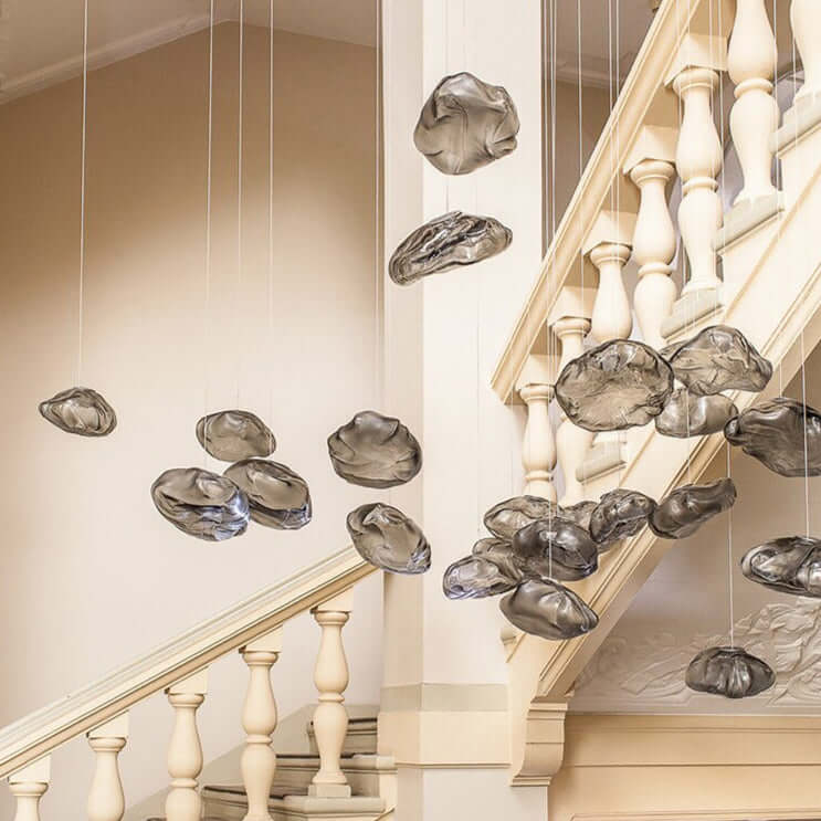 Glass Ceiling Light - Mesmerizing Interplay Of Light & Shadow