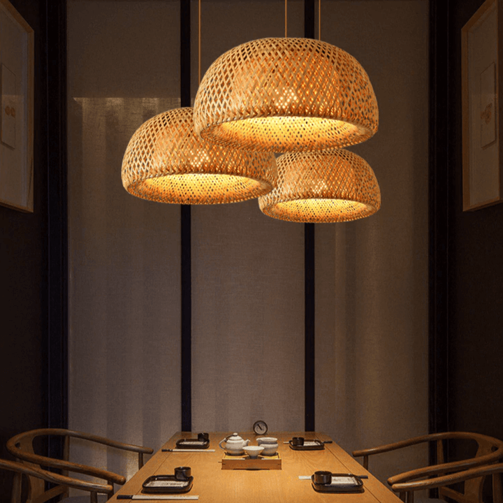 Bamboo Ceiling Light - Nature-Inspired Aesthetics