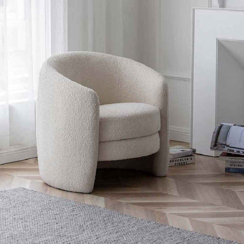 Vintage Lounge Chair - Luxurious Wool Chair