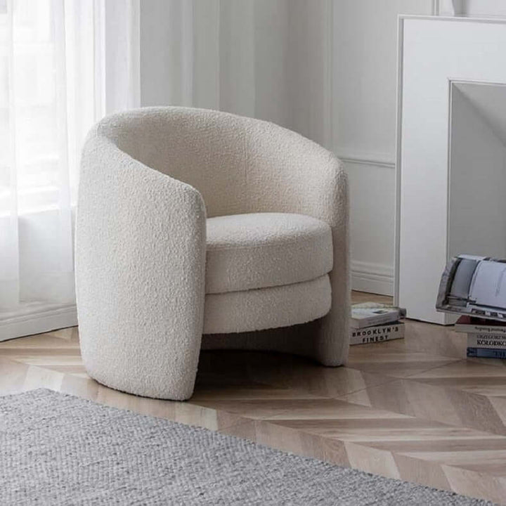 Vintage Lounge Chair - Luxurious Wool Chair