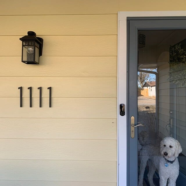 Metal House Number Signs - An Eye-Catching Effect