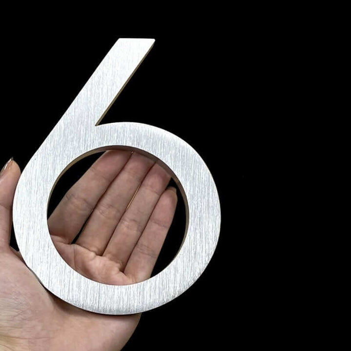Metal House Number Signs - Sleek & Simple