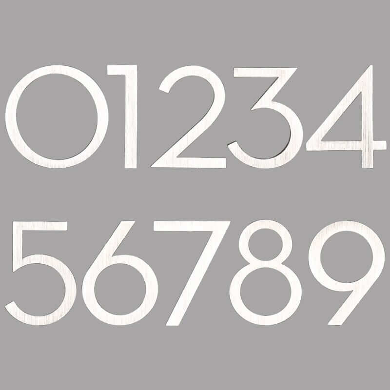Metal House Number Signs - Sleek & Simple