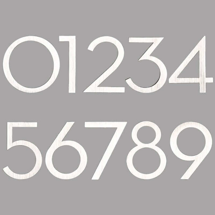 Metal House Number Signs - Sleek & Simple