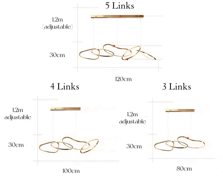 Gold Chandelier - Warm, Inviting Glow