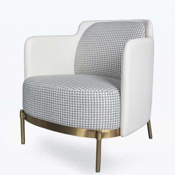 Grey And White Armchair - Comfort & Relaxation