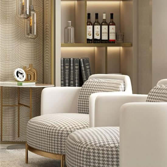 Grey And White Armchair - Comfort & Relaxation