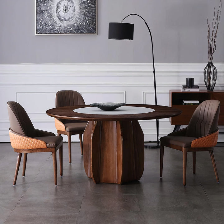 Dark Wood Dining Table - Premium Quality & Wood