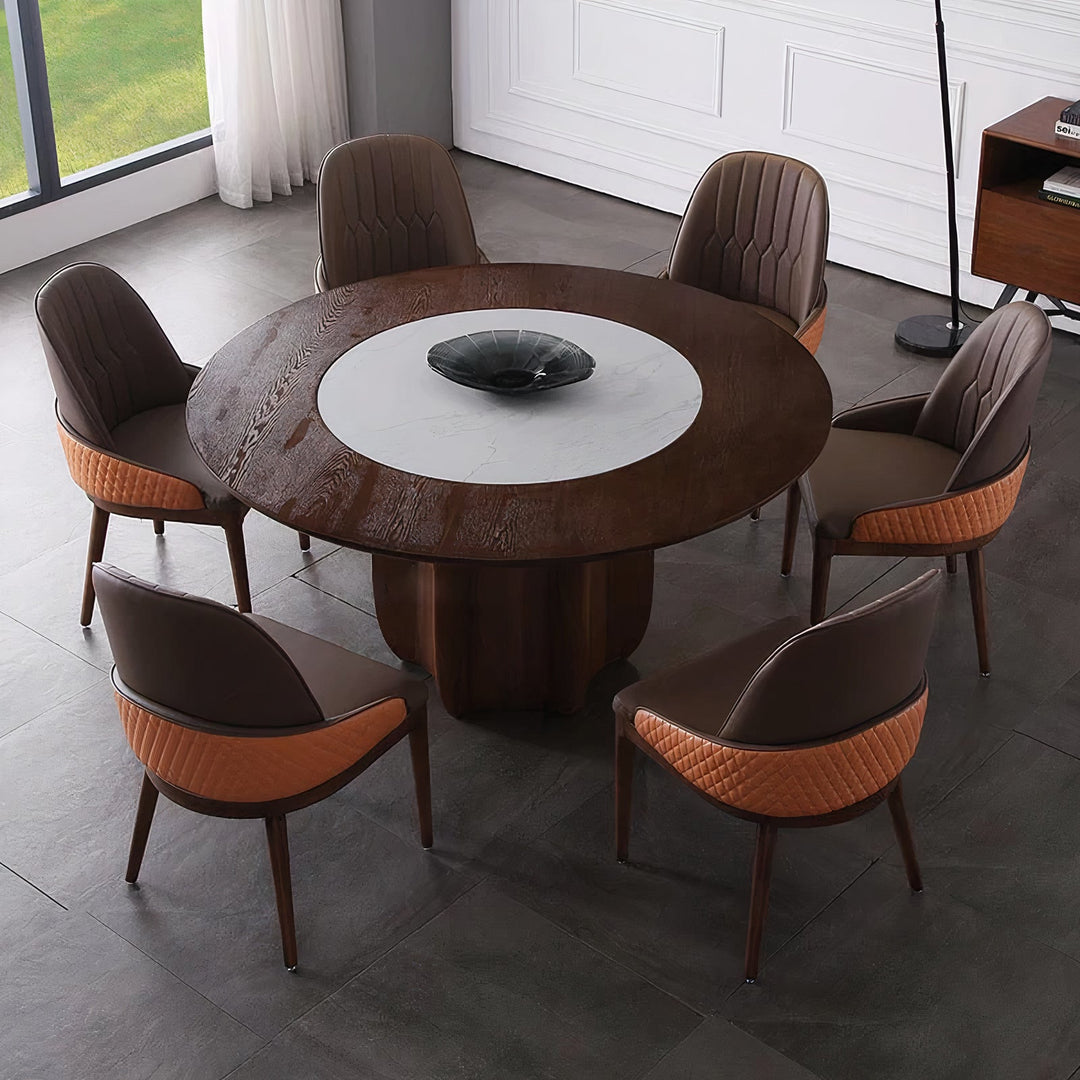 Dark Wood Dining Table - Premium Quality & Wood