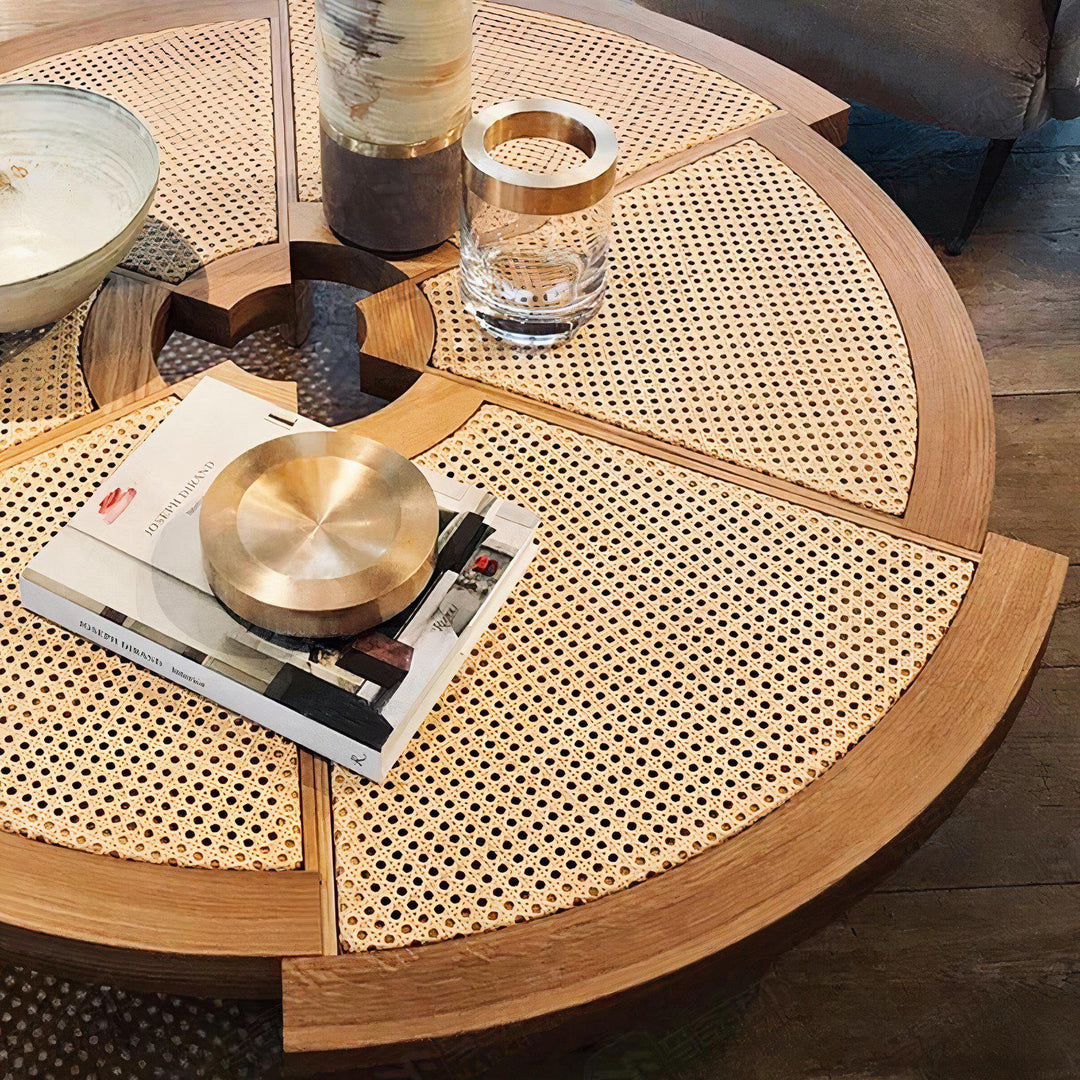Solid Wood Coffee Table Round - Simplistic Yet Sleek